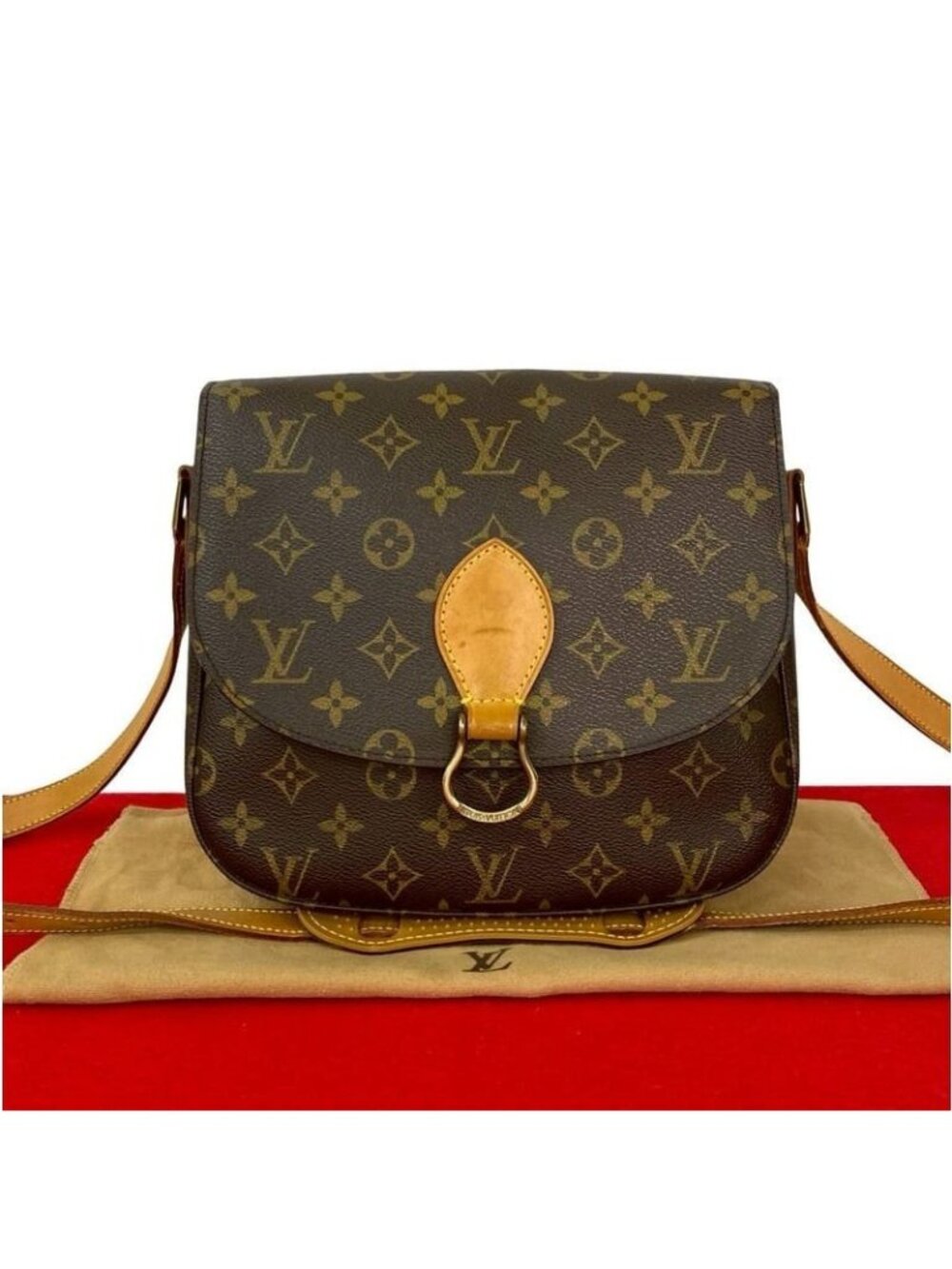 Louis Vuitton Vintage Sun Crew Monogram Leather Shoulder Bag